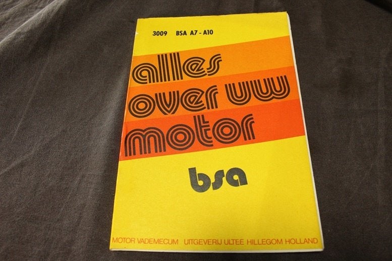 alles over uw motor BSA A7 A10, Motoren, Ophalen of Verzenden, Overige merken