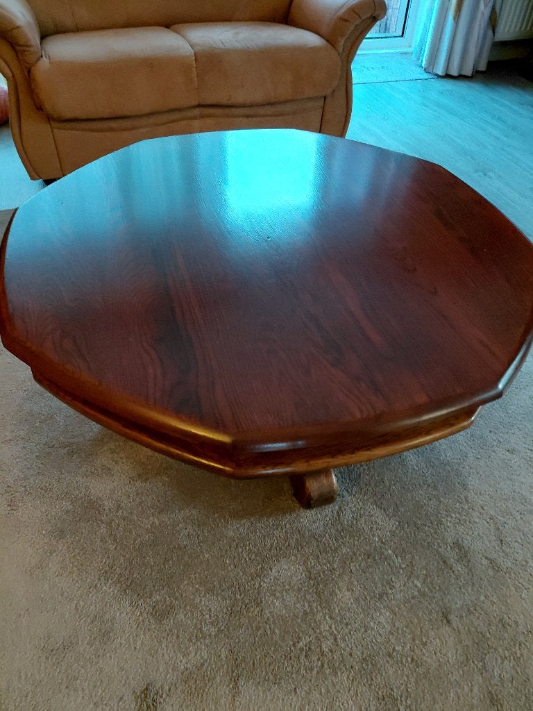 Salontafel, Huis en Inrichting, Ophalen, Gebruikt, 100 tot 150 cm, Eikenhout