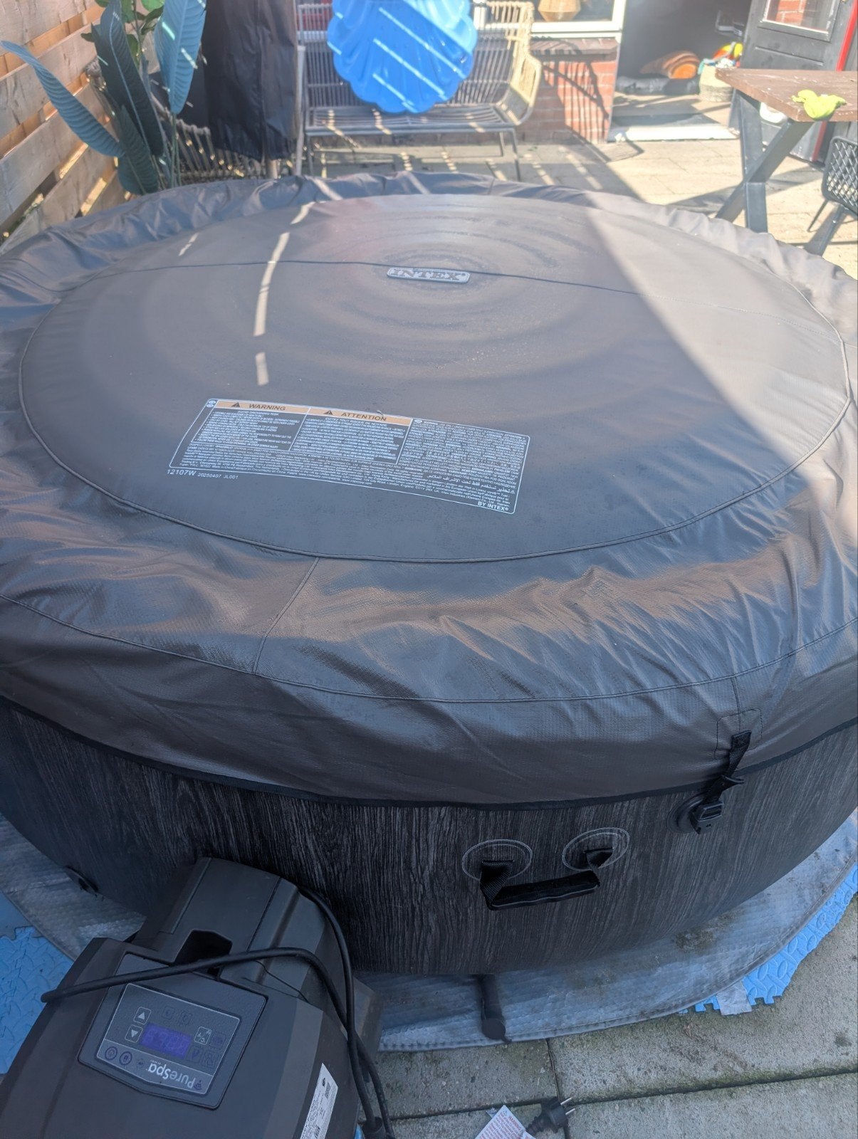 Greywood Deluxe Spa Jacuzzi 6 Persoons met LED Verlichting, Tuin en Terras, Ophalen, Minder dan 200 cm, Minder dan 80 cm