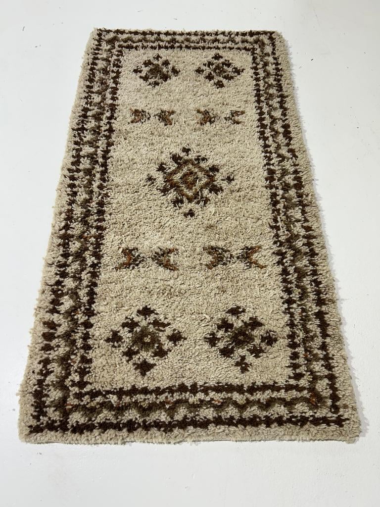 Berber tapijt marokkaans wollen vloerkleed loper 1980s, 100 tot 150 cm, -, -, Marokkaans berber