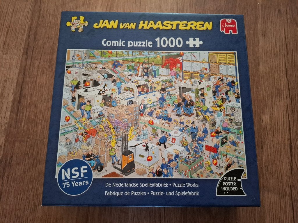 De Nederlandse Spellenfabriek - JAN VAN HAASTEREN Puzzel, Ophalen of Verzenden, 500 t/m 1500 stukjes, Zo goed als nieuw, Legpuzzel