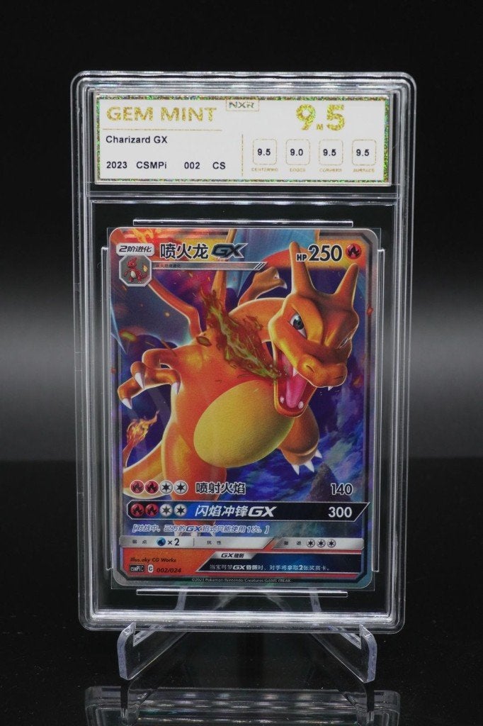 Charizard GX 002/024 Simplified Chinese NXR Gem Mint 9.5, Ophalen of Verzenden, Nieuw