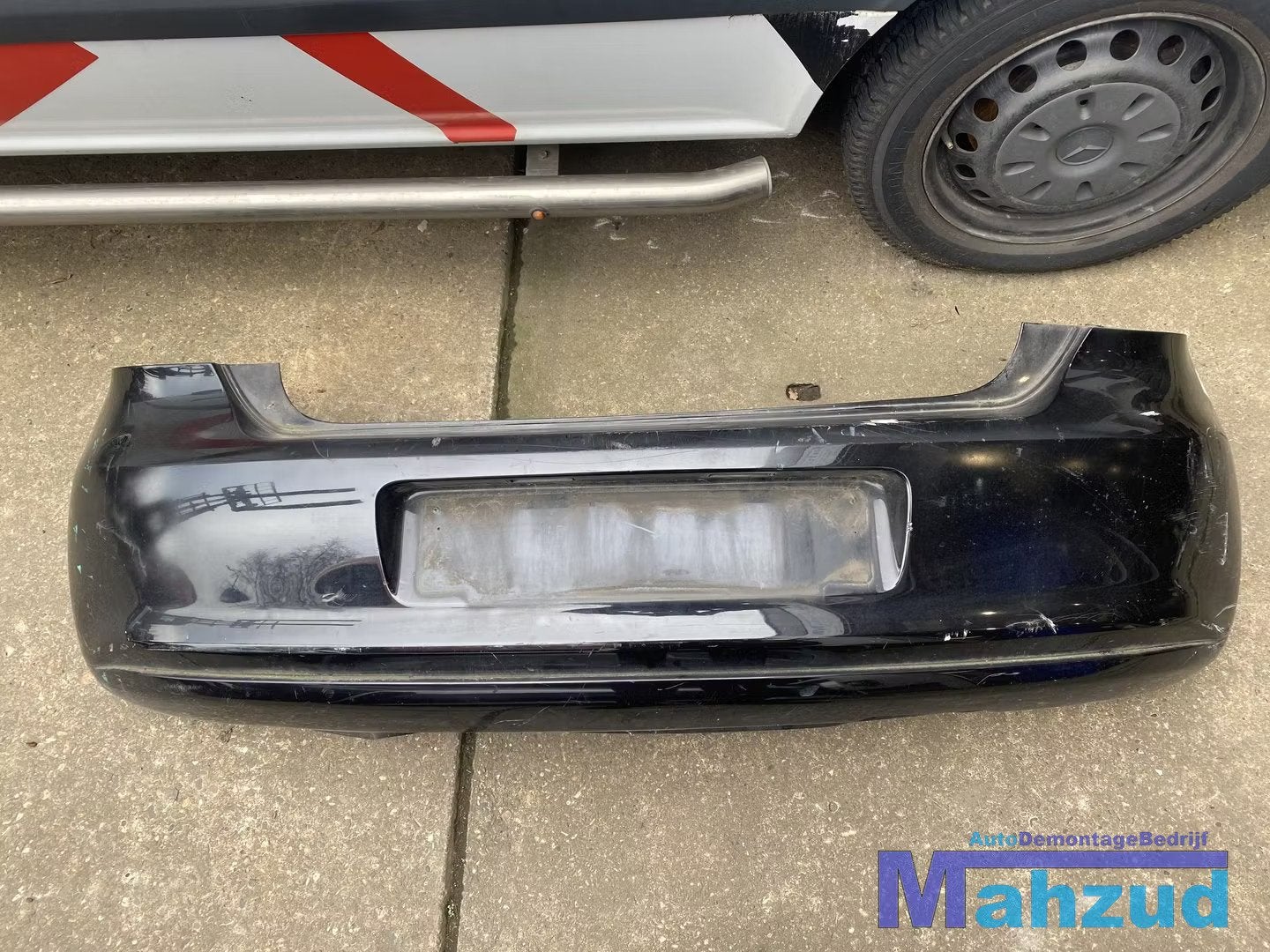 VW POLO 6R Zwart achterbumper 5 deurs, Auto-onderdelen, Gebruikt, Volkswagen, Volkswagen AG, Achter