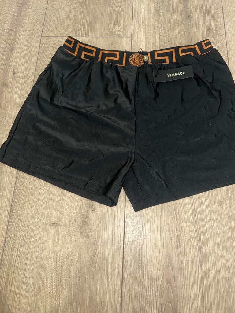 Versace zwembroek, Kleding | Heren, Ophalen of Verzenden, Overige maten, Zwart, Zwemshort