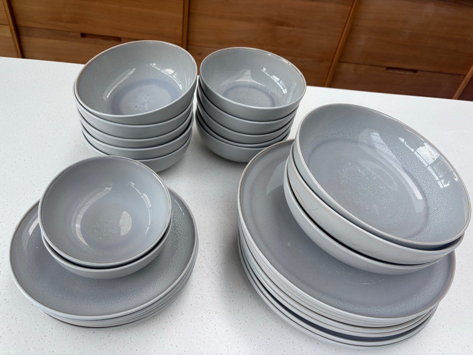 Hema Servies: Dinerborden, Ontbijtborden en Schaaltjes, Ophalen, Hema, Gebruikt, Keramiek