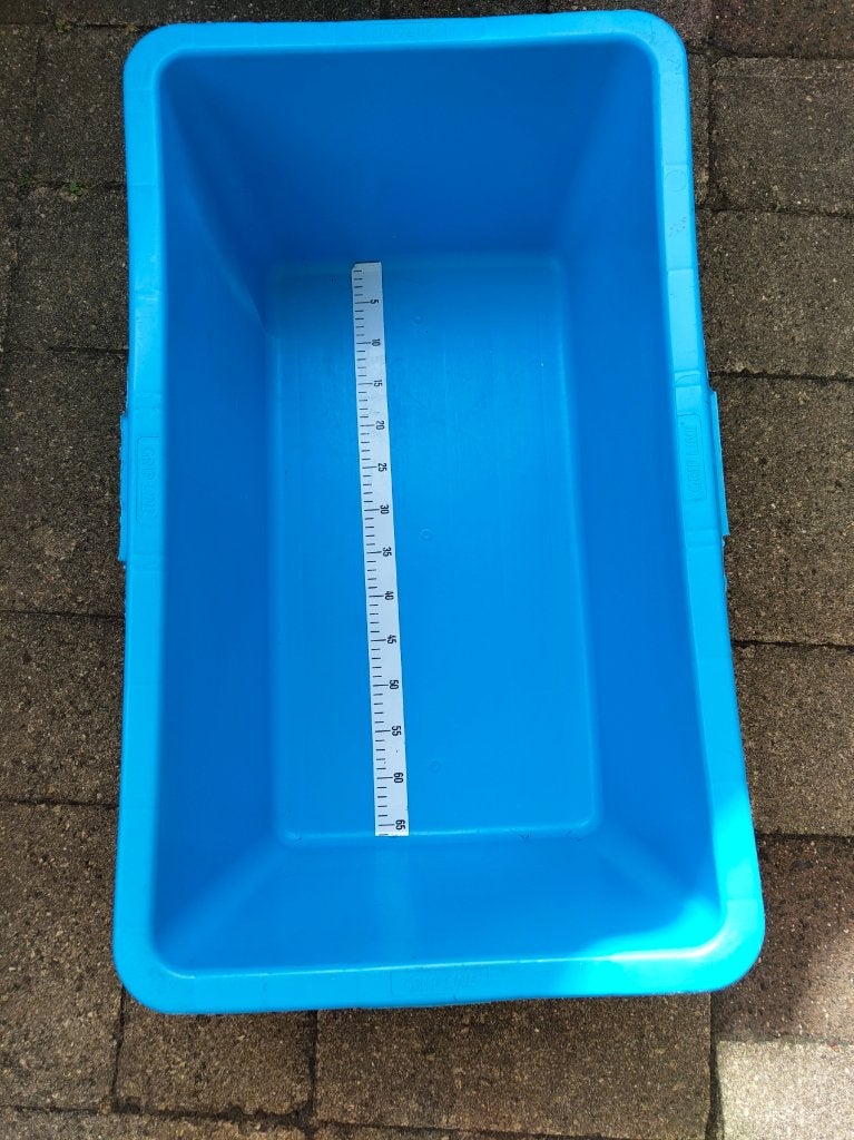 Koi kunstof meetbak 72cm, Ophalen, Gebruikt, Overige typen