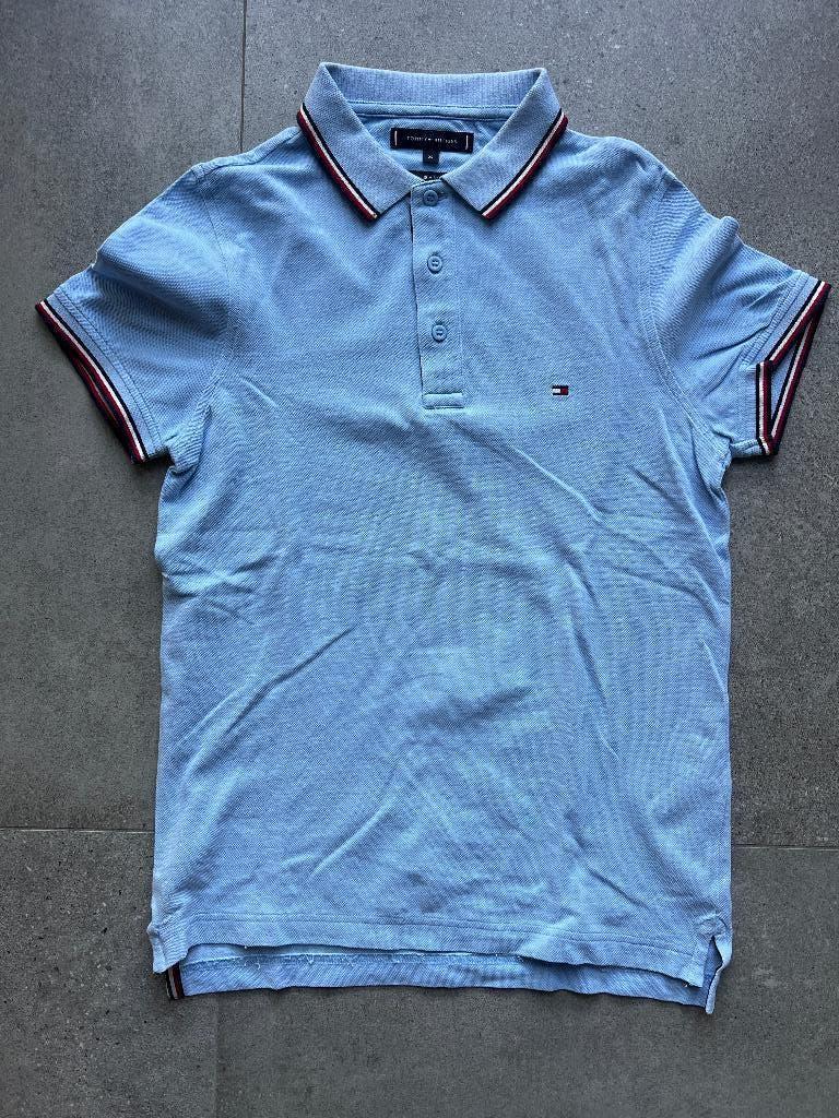 Tommy Hilfiger lichtblauwe polo maat XS, zgan, Blauw, Tommy Hilfiger, Ophalen of Verzenden, Zo goed als nieuw