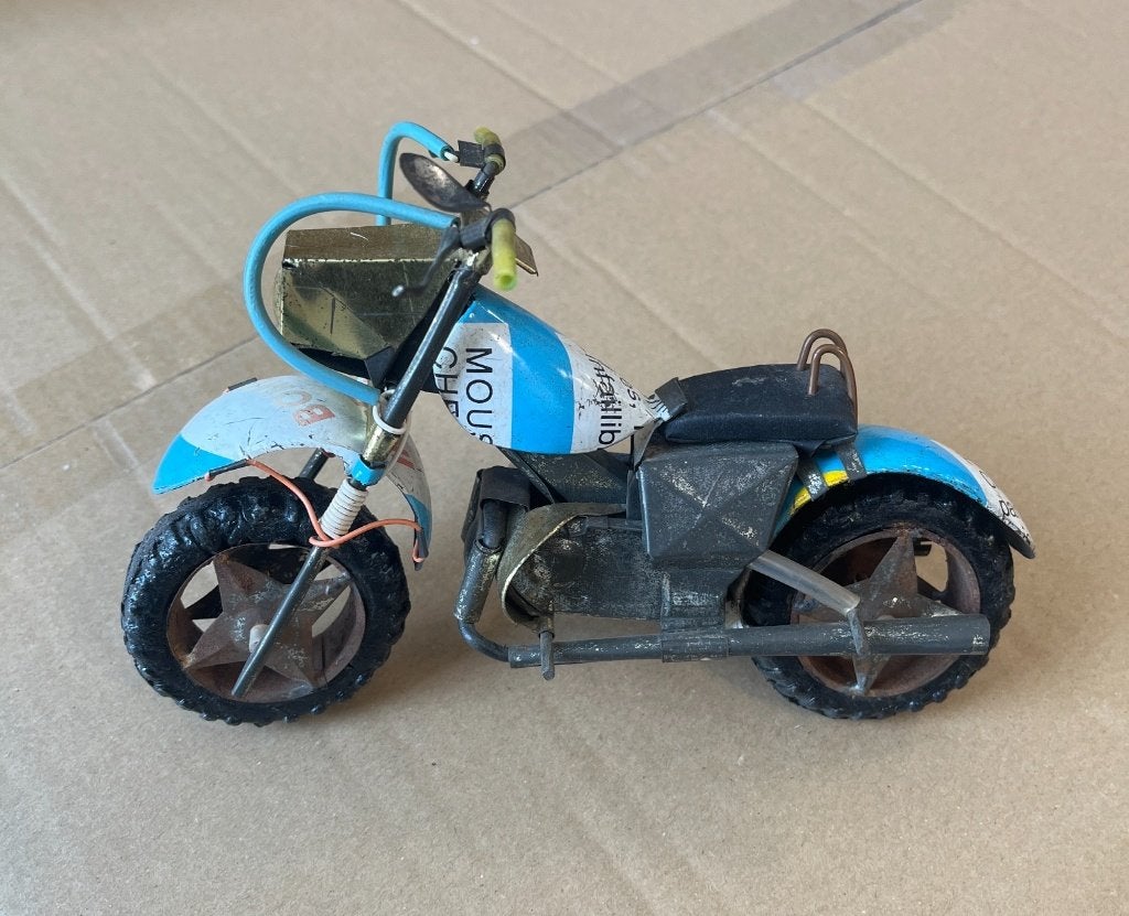 Handgemaakt Blikken Motor - Decoratie, Huis en Inrichting, Ophalen of Verzenden, Nieuw