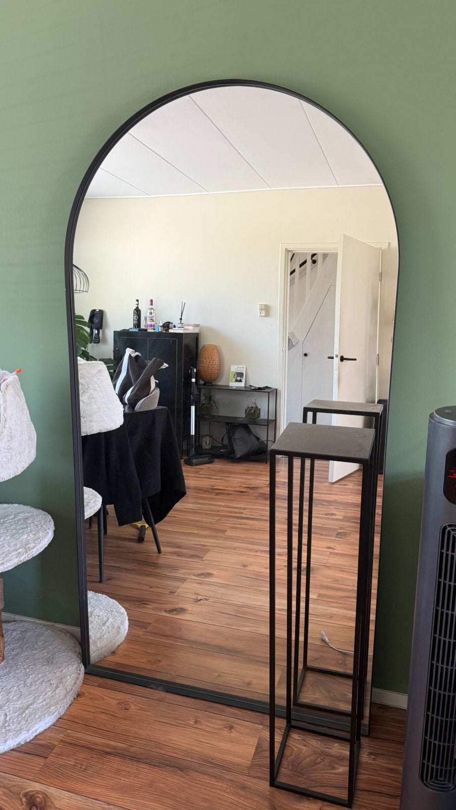 Grote spiegel, Huis en Inrichting, Woonaccessoires | Spiegels, Ophalen, Zo goed als nieuw, Rechthoekig, Minder dan 100 cm