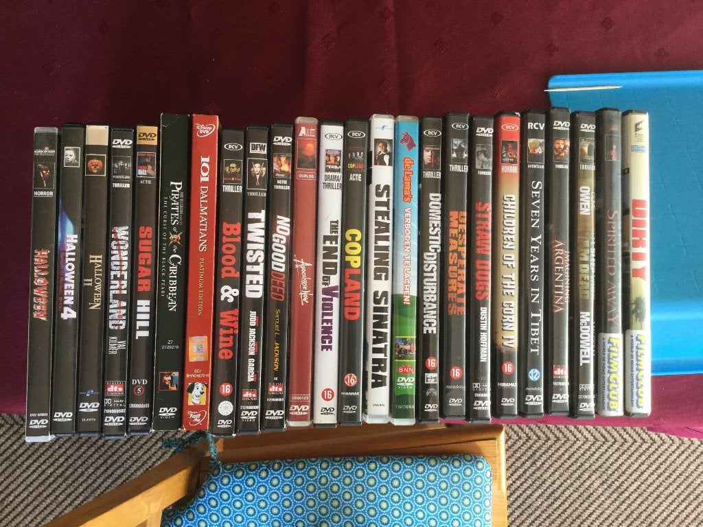 dvd’s, met 2e wereld oorlog, diversen, horror, kinder, 60x, Alle leeftijden, Ophalen of Verzenden, Zo goed als nieuw