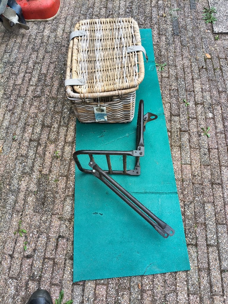Rietenmand & frontbagagedrager, Ophalen, Gebruikt