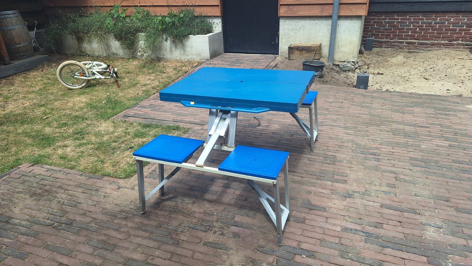 Retro camping picknicktafel, Caravans en Kamperen, Ophalen of Verzenden, Campingstoel