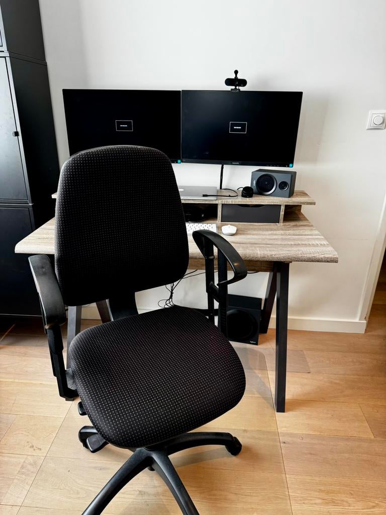 Complete volledige professionele thuiswerkplek/studiosetup, Ophalen, In hoogte verstelbaar, Zo goed als nieuw