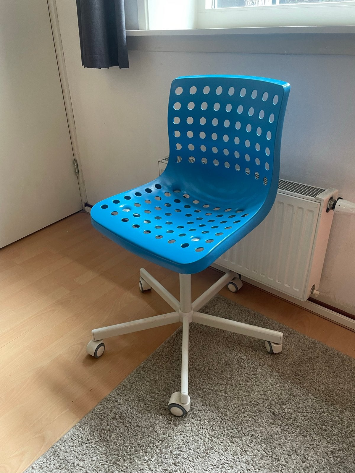 IKEA Sporren bureaustoel - Blauw, in hoogte verstelbaar, Ophalen, Gebruikt, Blauw, Bureaustoel