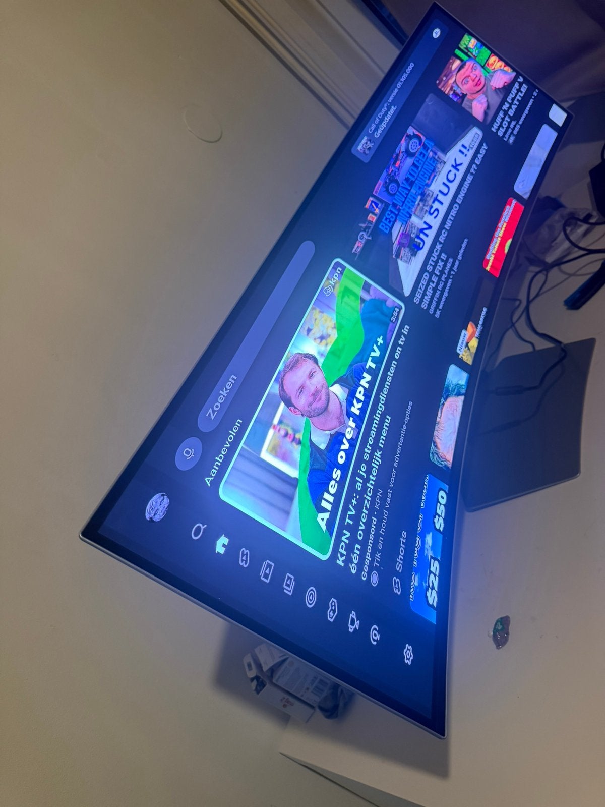 Samsung odyssey Oled 49inch, Ophalen, Zo goed als nieuw, Licht