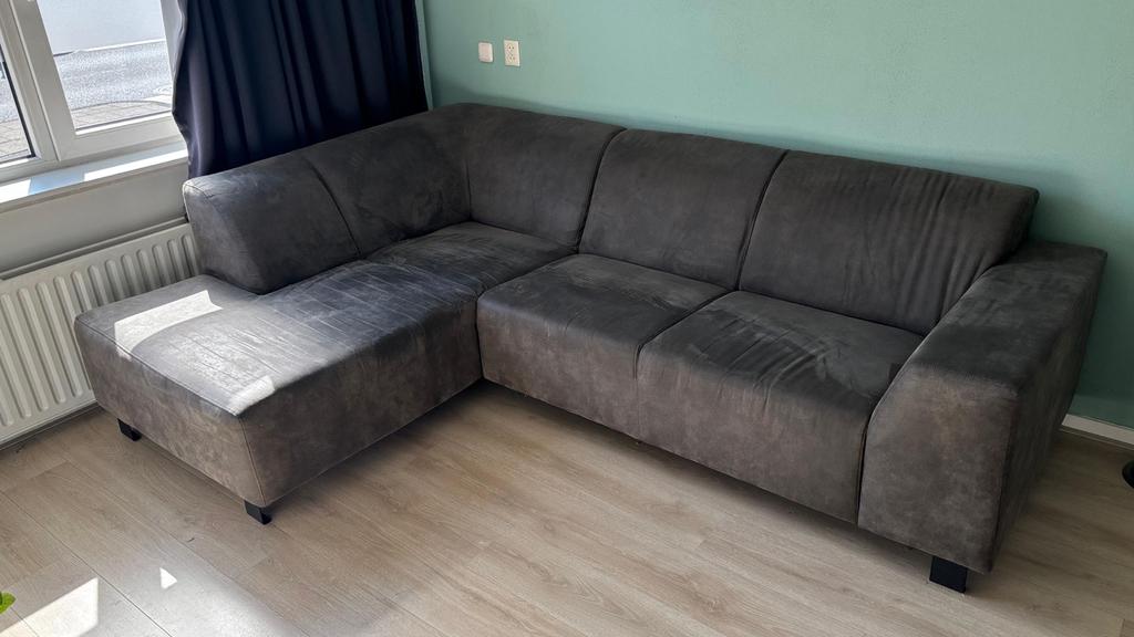 Leen Bakker hoekbank 80x255x175 - 2 delen, Huis en Inrichting, Banken | Bankstellen, Ophalen, 250 tot 300 cm, Gebruikt, Hoekbank