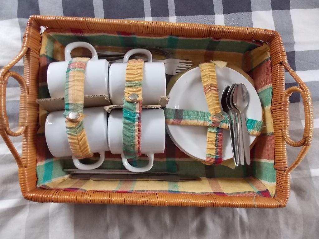 Picknickmand setje (nieuw), Ophalen of Verzenden, Nieuw