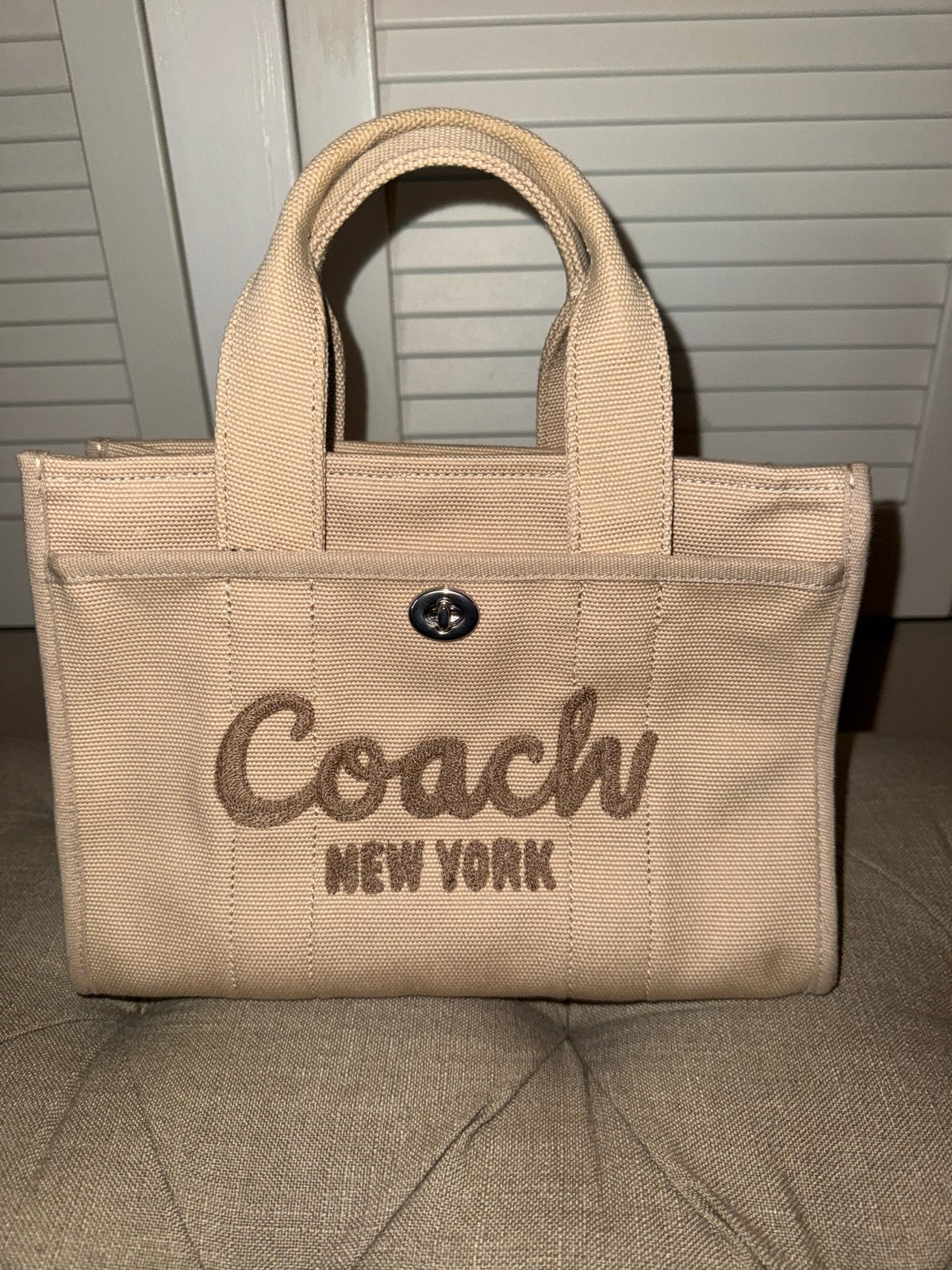 Coach Tote Bag Dark Natural, Ophalen of Verzenden, Nieuw, Beige, Handtas