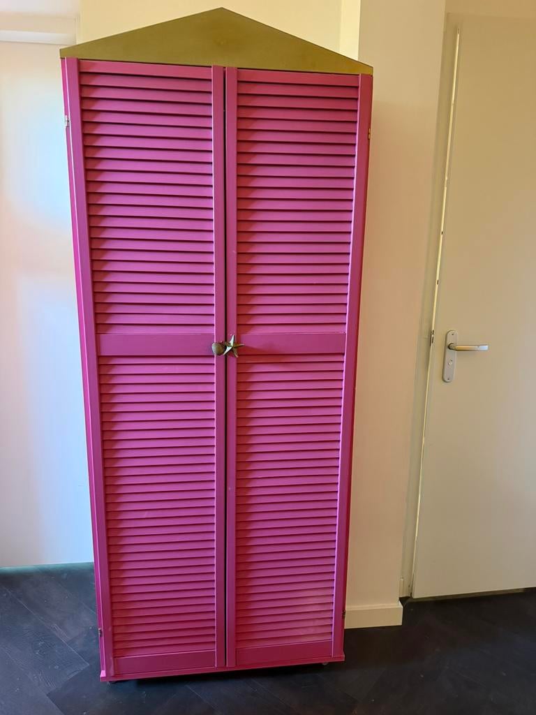GRATIS!! Kast met louvredeuren, hang en 3 legplanken, Ophalen, 50 tot 100 cm, Zo goed als nieuw, 150 tot 200 cm