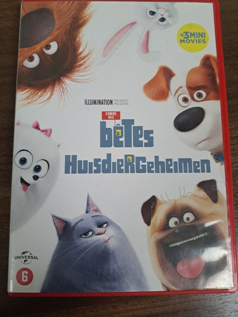 Huisdiergeheimen (DVD), Tekenfilm, Amerikaans, Ophalen of Verzenden, Zo goed als nieuw