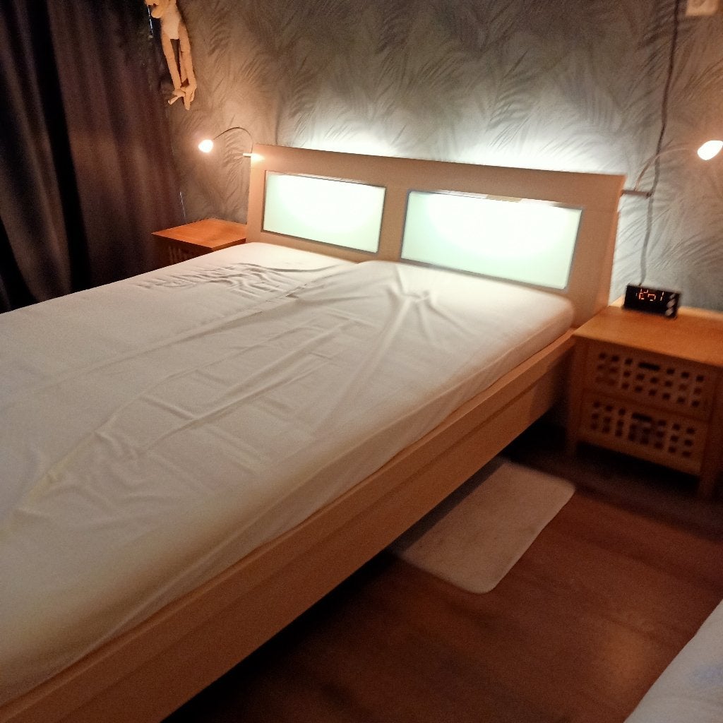 2 persoonsbed 160 x 200, Huis en Inrichting, Slaapkamer | Bedden, Ophalen, Gebruikt, Tweepersoons, 200 cm