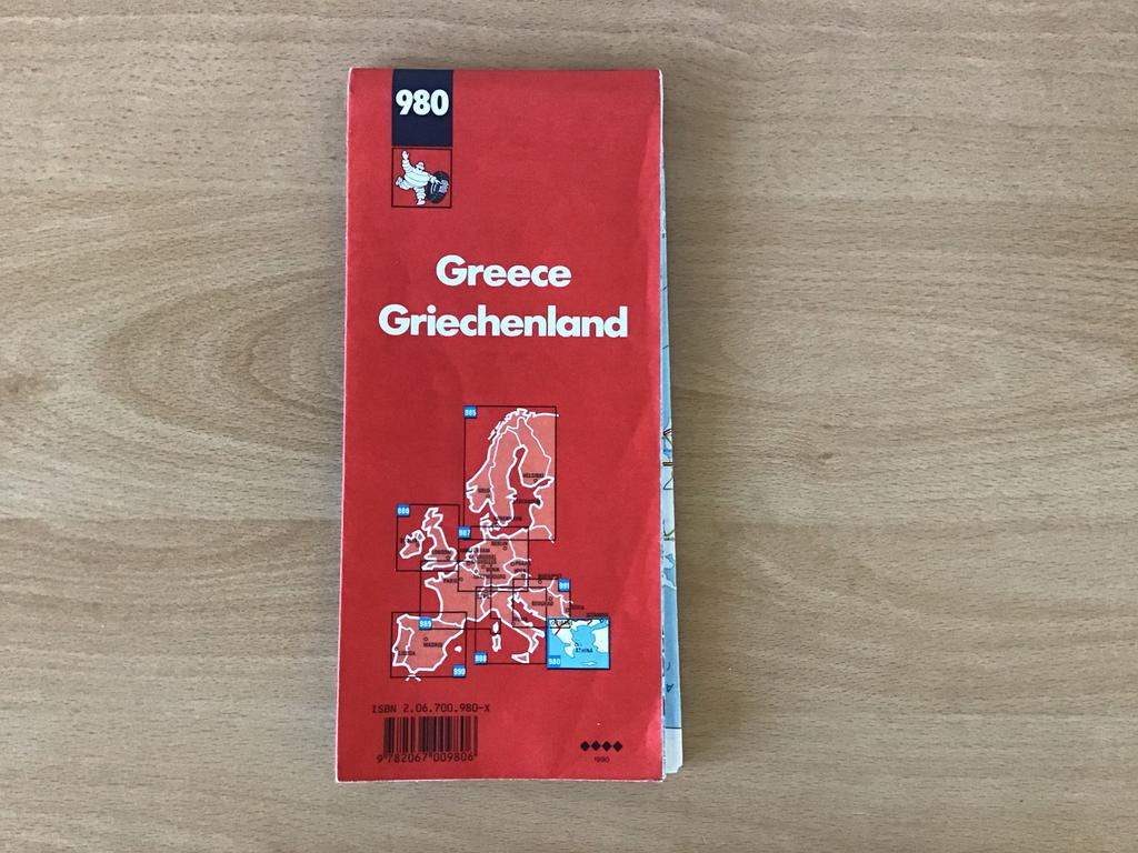 Griekenland wegenkaart, Boeken, Atlassen en Landkaarten, Gelezen, Landkaart, 1800 tot 2000, Europa Overig