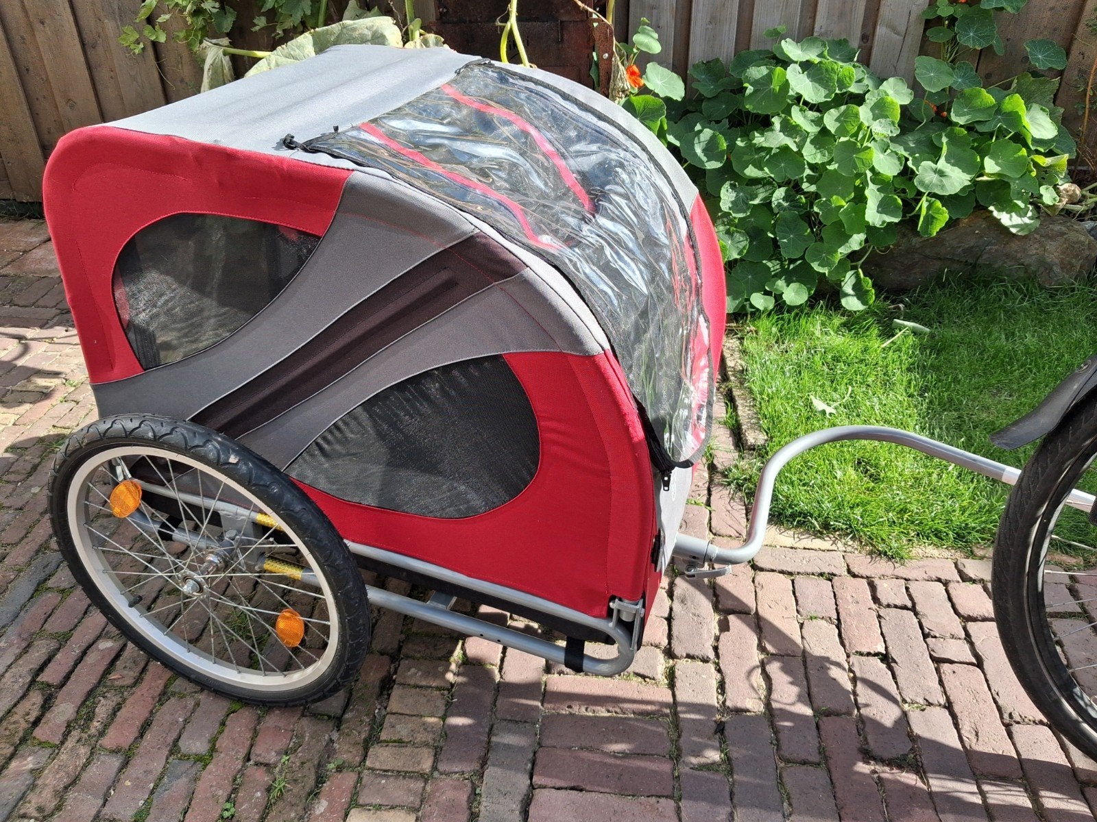 DoggyRide Novel 20 - honden fietskar rood, Ophalen, Opvouwbaar, Zo goed als nieuw, Hondenkar
