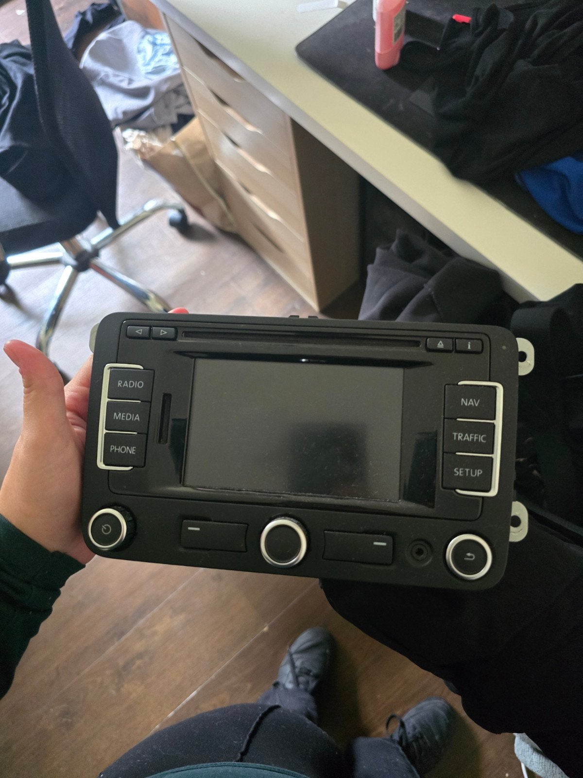 Volkswagen RCD 330G Plus Radio Navigatie Multimedia, Ophalen, Zo goed als nieuw