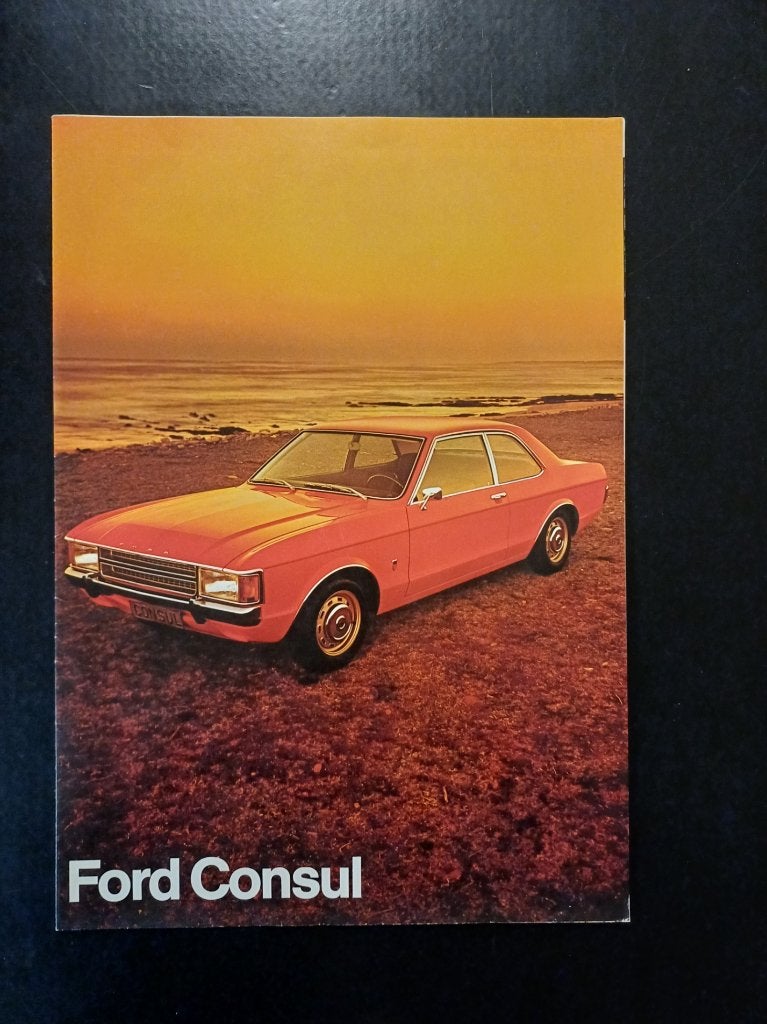 Ford CONSUL (Granada) brochure folder origineel NL, Verzenden, Zo goed als nieuw, Ford