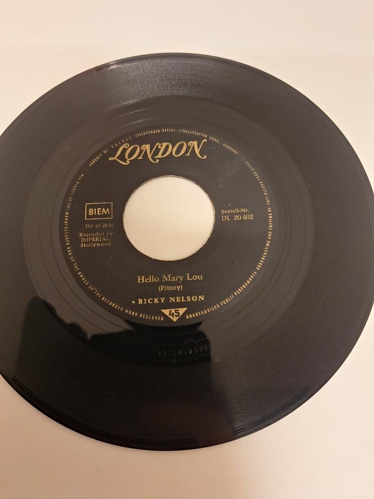 Ricky Nelson - Hello Mary Lou, 1960., Verzenden, 1960 - 1969, 7 inch, Rock-'n-Roll