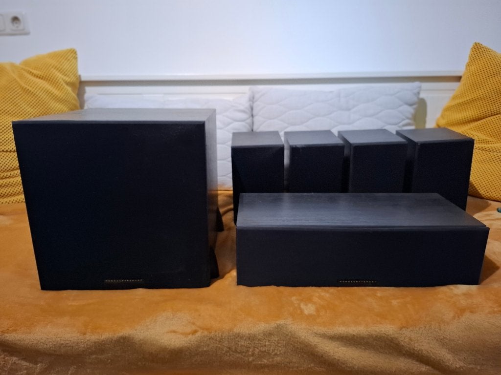Mordaunt-Short 5.1 speakerset, Audio, Tv en Foto, Luidsprekers, Ophalen, Gebruikt, Surroundset, Mordaunt Short
