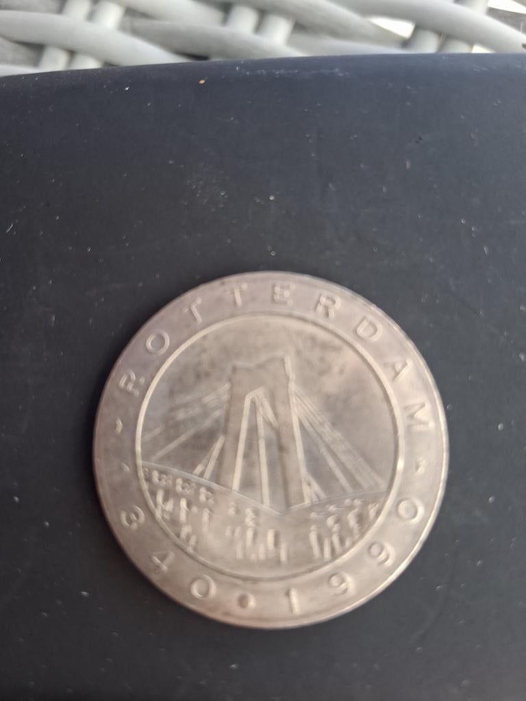 Rotterdam 1934-1990 Herdenkingsmunt, Postzegels en Munten, Ophalen of Verzenden, Koningin Beatrix, Overige waardes, Losse munt