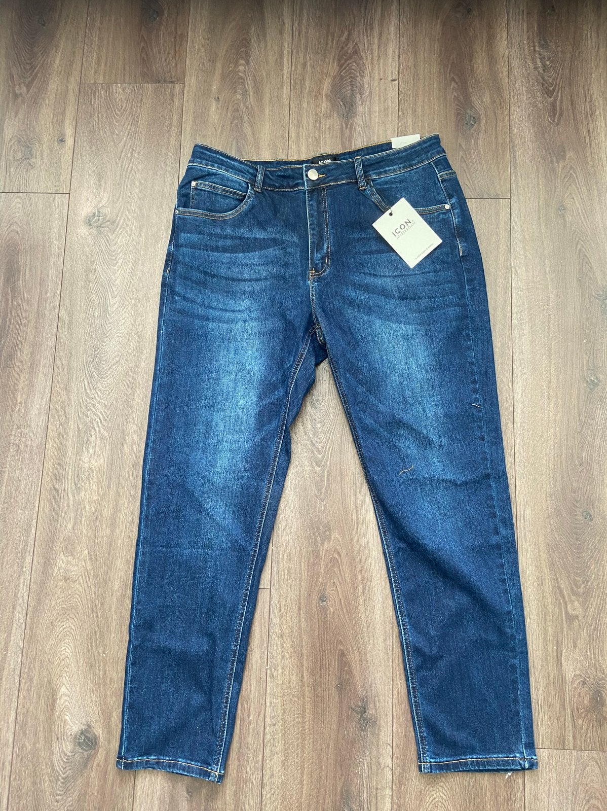 2 STUKS Nieuwe ICON jeans - Blauw en Zwart, Kleding | Heren, Ophalen of Verzenden, Nieuw, Blauw, Overige jeansmaten