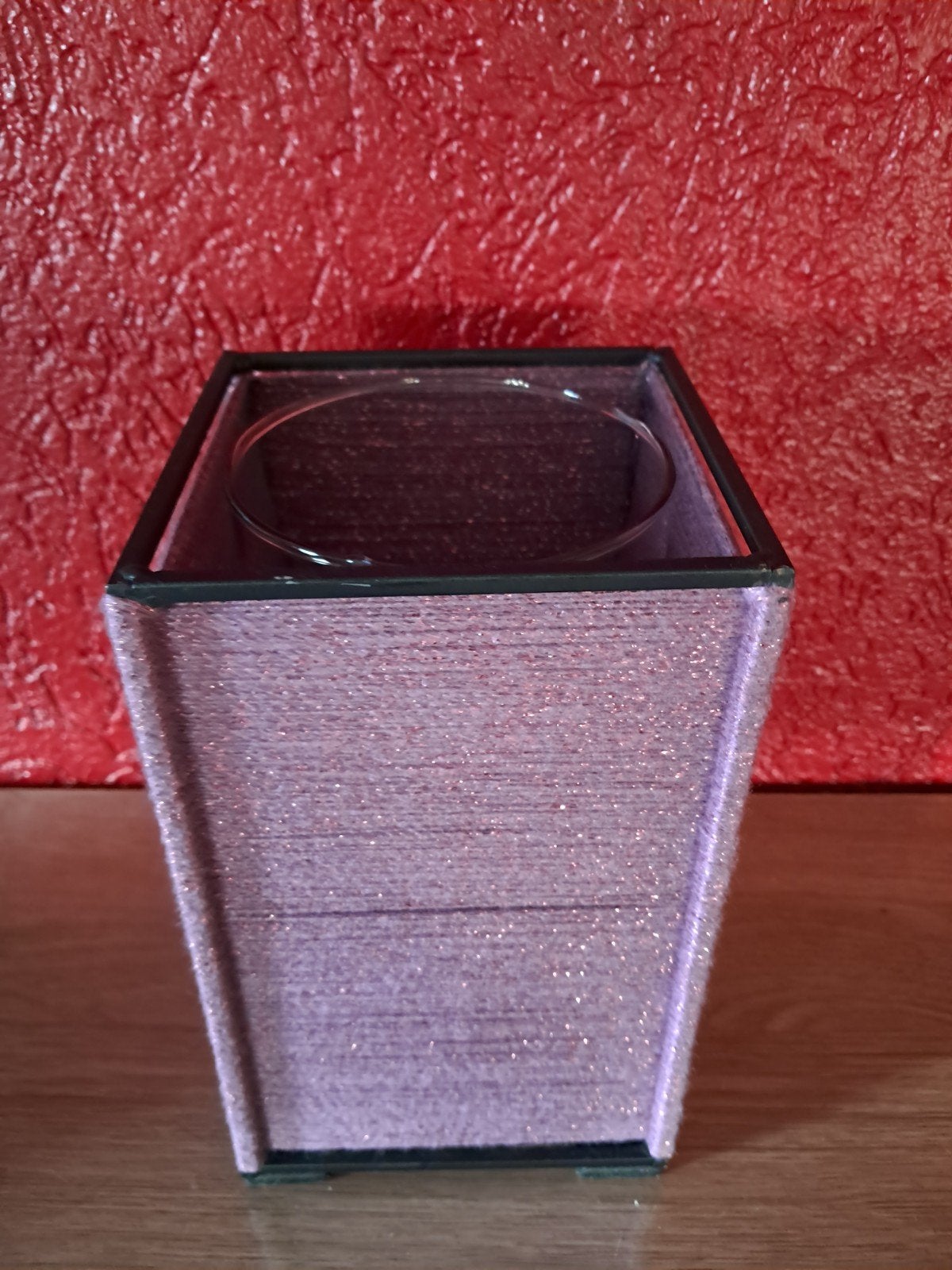 Exclusieve handgemaakte windlicht met glas., Ophalen of Verzenden