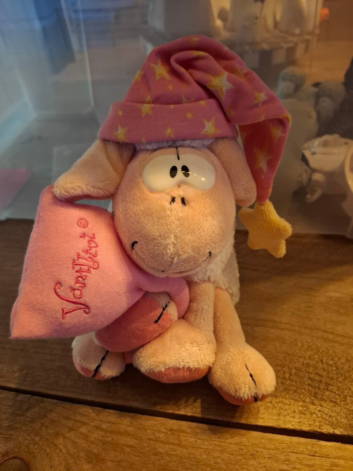 Vintage Diddl knuffel Vanillivi met slaapmutsje, Verzamelen, Ophalen of Verzenden, Overige figuren, Gebruikt, Knuffel