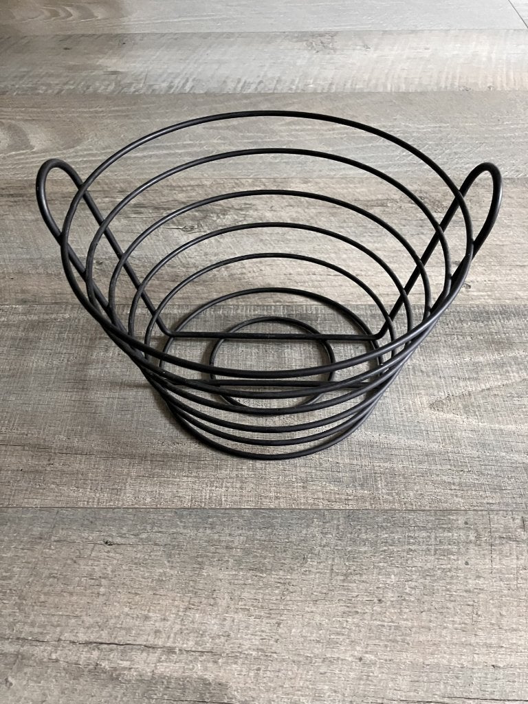 Zwarte fruitschaal (24 x 24 x 17 cm): NIEUW, Huis en Inrichting, Schaal, Rond, Nieuw, Ophalen of Verzenden