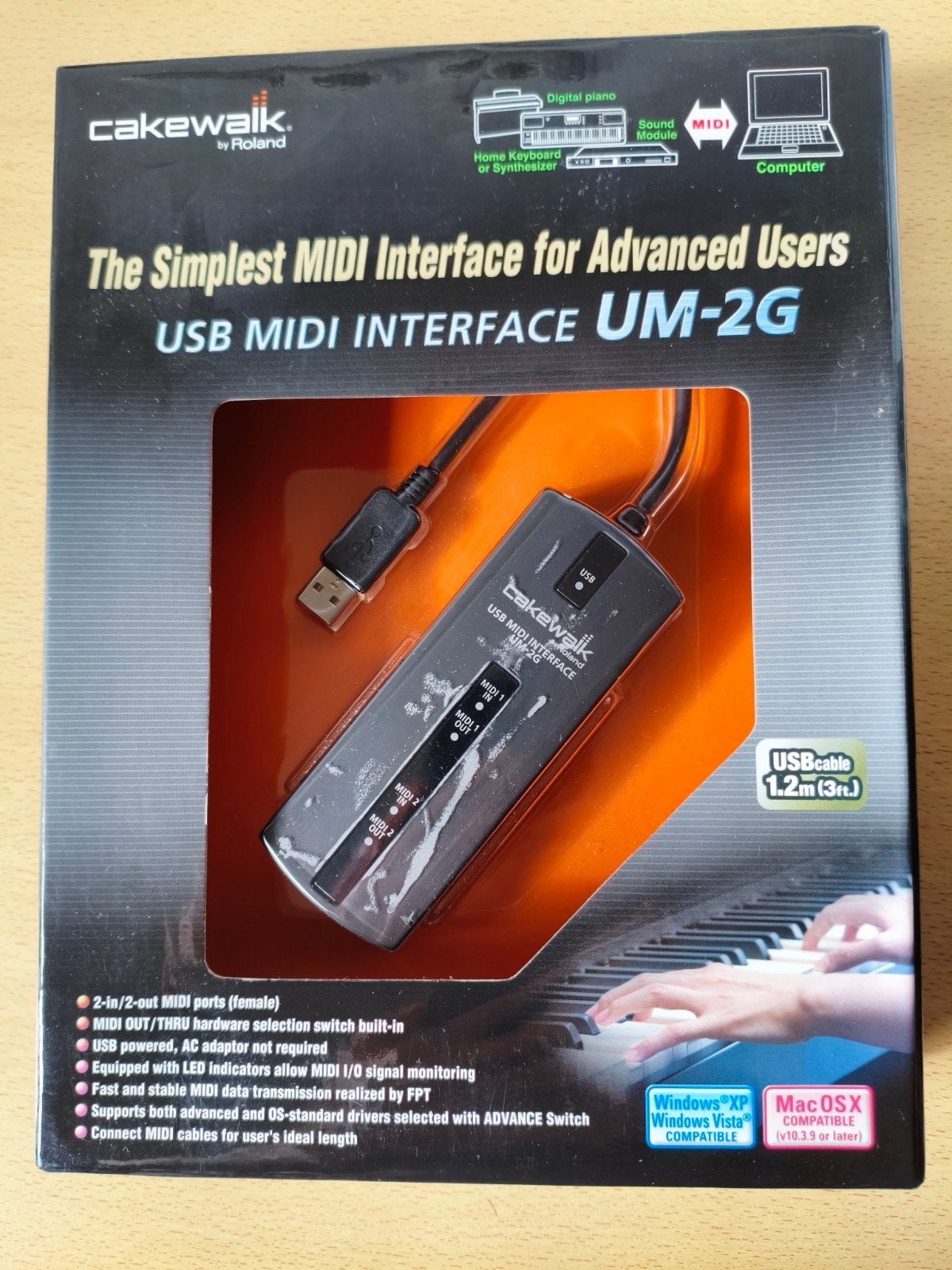 Cakewalk UM-2G USB MIDI Interface Roland, Ophalen of Verzenden, Nieuw