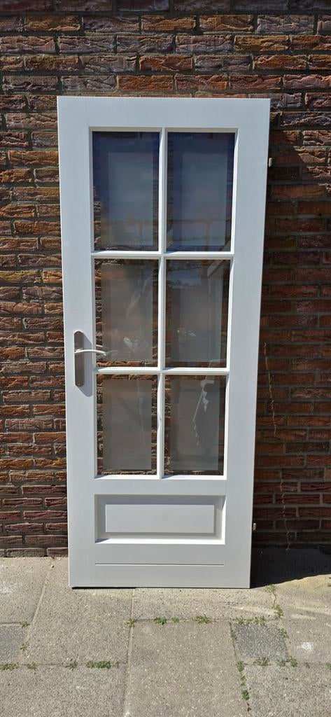 Opdekdeur met facetglas, Ophalen of Verzenden, Zo goed als nieuw, Minder dan 80 cm