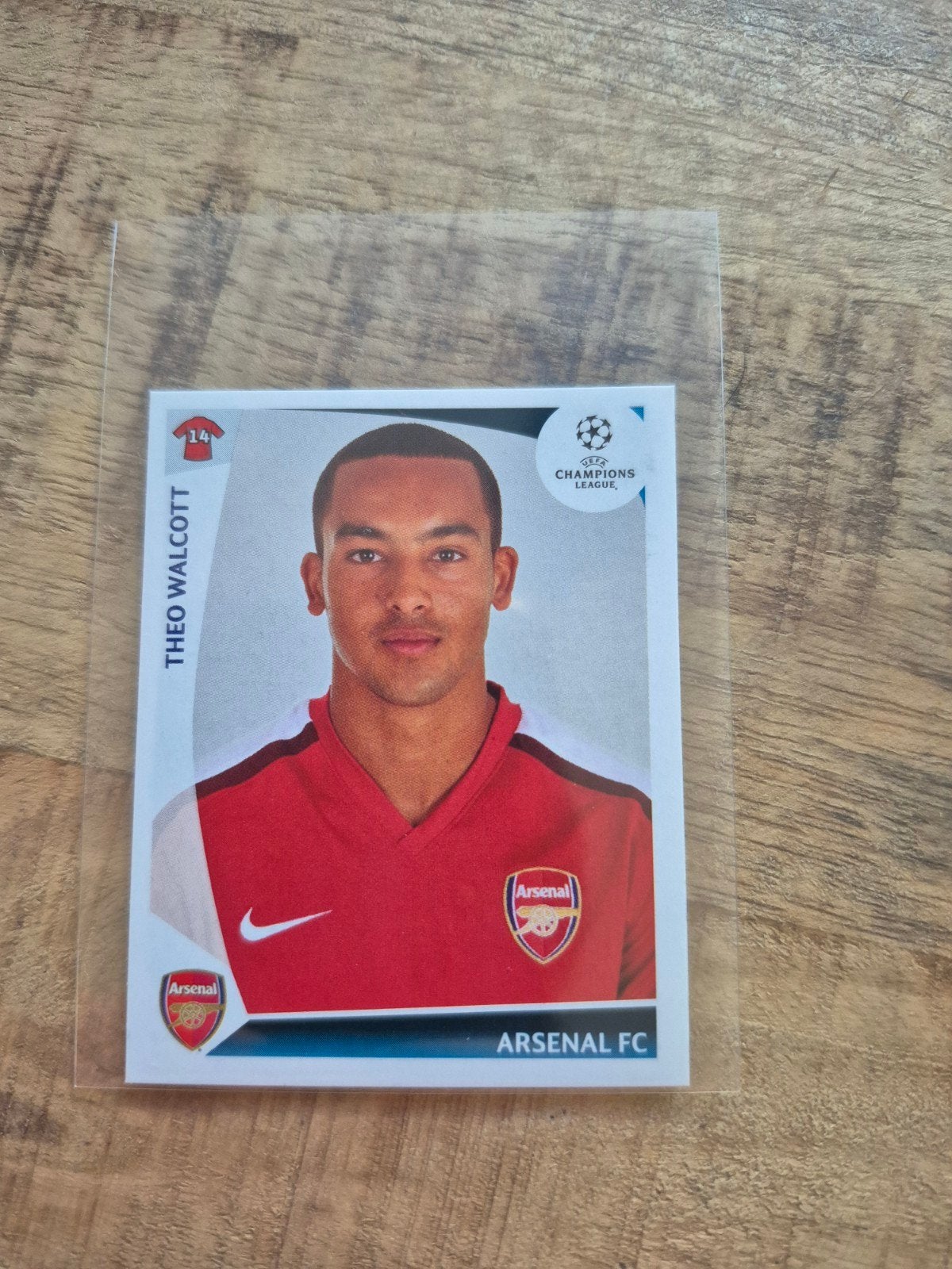 Panini Theo Walcott 2009/2010, Ophalen of Verzenden, Nieuw, Plaatje