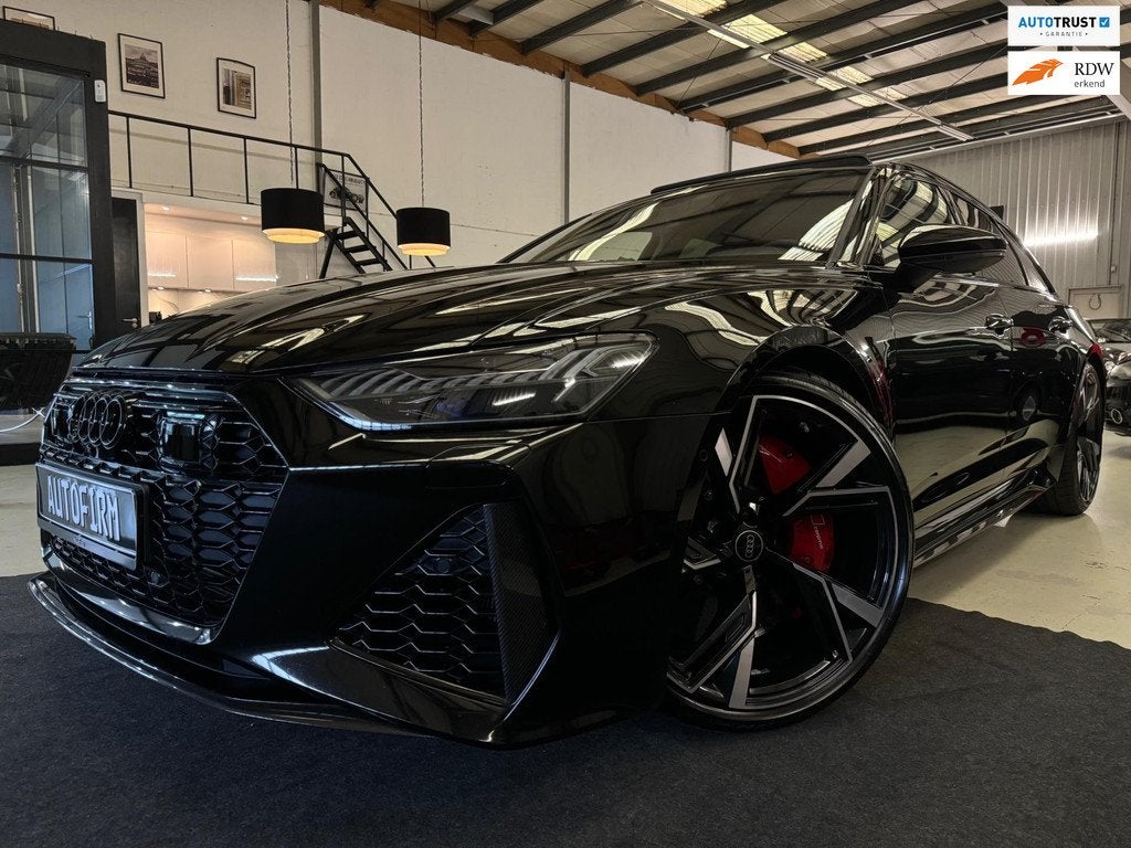 Audi A6 Avant RS 6|Keramisch|Panoramadak|Carbon Exterieur|60, Auto's, Audi, Bedrijf, Te koop, RS6, 360° camera, 4x4, ABS, Achteruitrijcamera