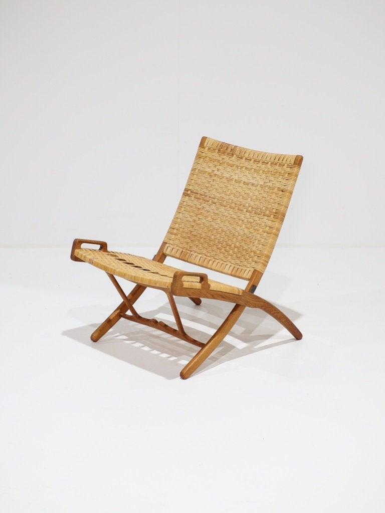 JH512 Folding Chair Hans J. Wegner eiken Johannes Hansen, Huis en Inrichting, Ophalen, -, Hout, Zo goed als nieuw