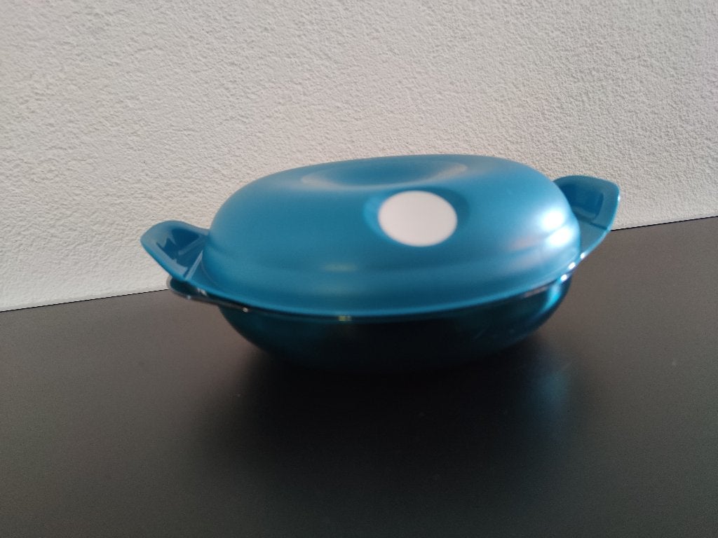 Tupperware Micro pop, Micropop, magnetron schaal. ZGAN, Ophalen of Verzenden, Zo goed als nieuw, Schaal