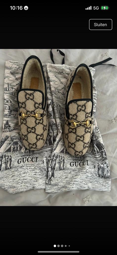 Gucci loafers, Ophalen of Verzenden, Gedragen, Instappers, Zwart