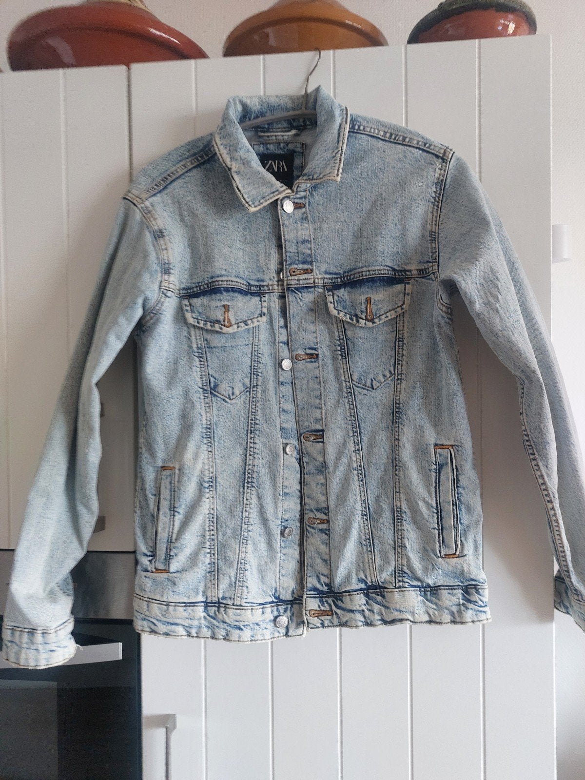 ZARA spijkerjack heren, maat M - Zo goed als nieuw, Kleding | Heren, Jassen | Zomer, ZARA, Ophalen of Verzenden, Zo goed als nieuw