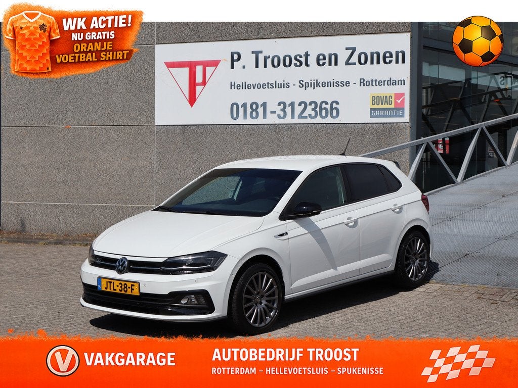 Volkswagen Polo 1.0 TSI Comfortline R-Line 2 x AUTOMAAT! App, 12 maanden, Stof, Gebruikt, 1096 kg