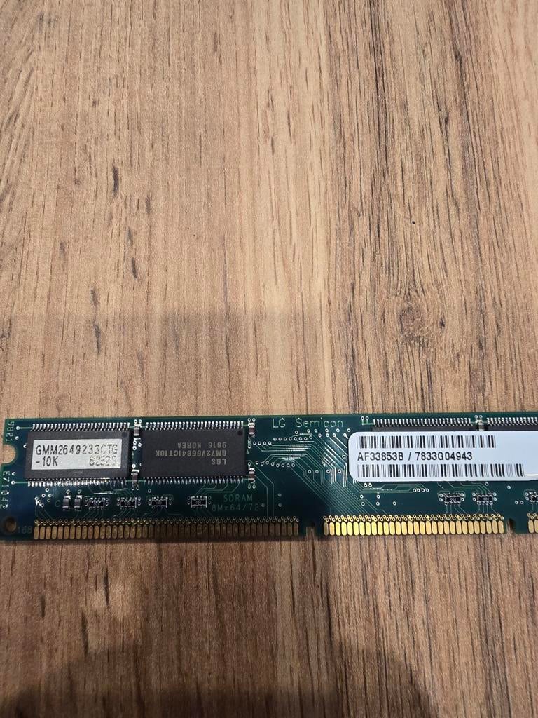 LG Semicon SDRAM 256MB, Gebruikt, Onbekend, Ophalen of Verzenden, DDR