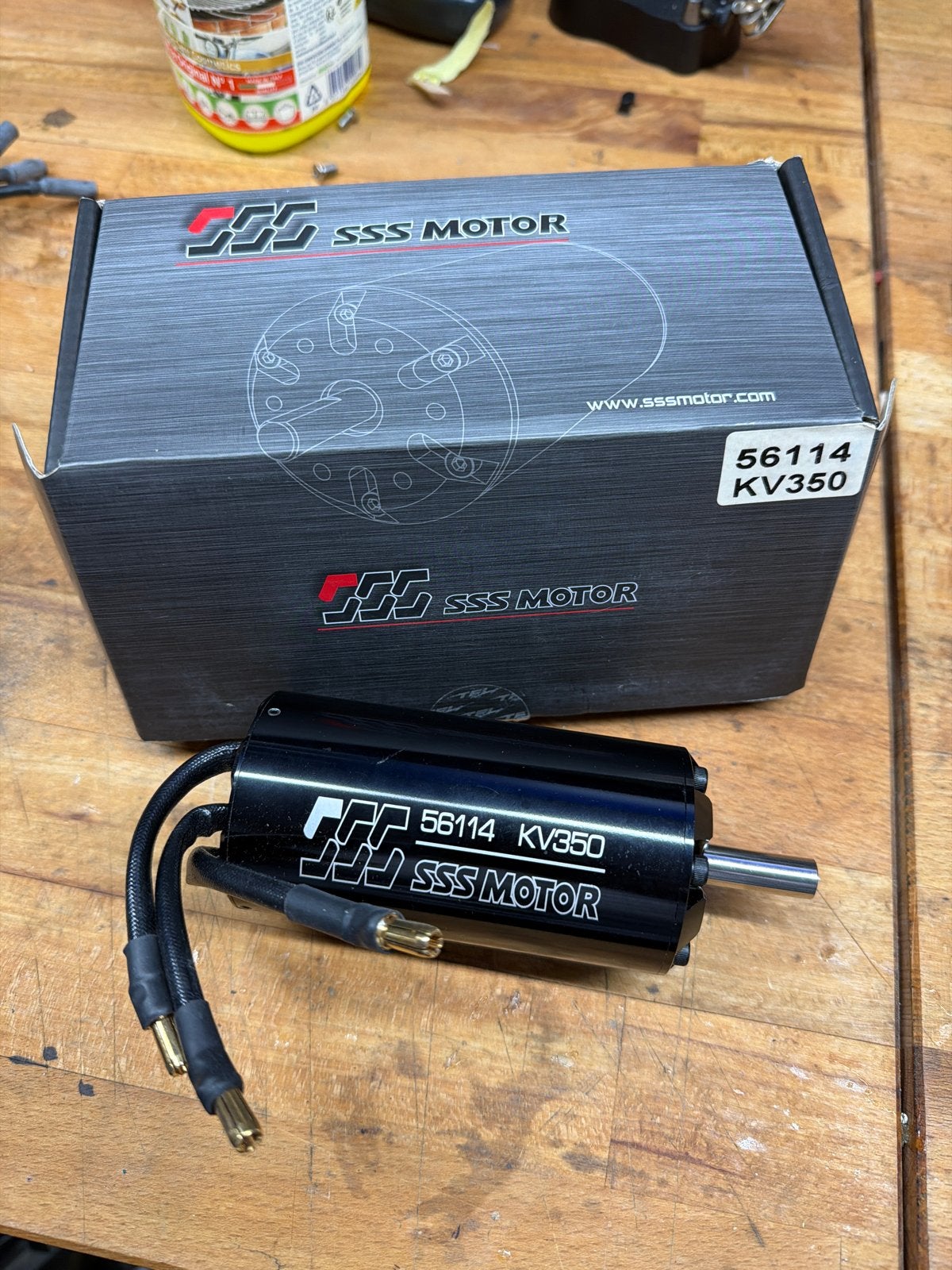 SSS Motor 56114 KV350 RC Boot Motor - Nieuw in doos, Doe-het-zelf en Verbouw, Motoren, Ophalen of Verzenden, Nieuw, Elektromotor