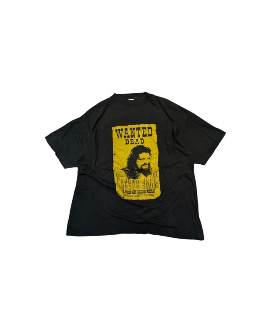 authentic 90s wwe mick foley cactus jack t shirt, WWE, Maat 56/58 (XL), Ophalen of Verzenden, WWE