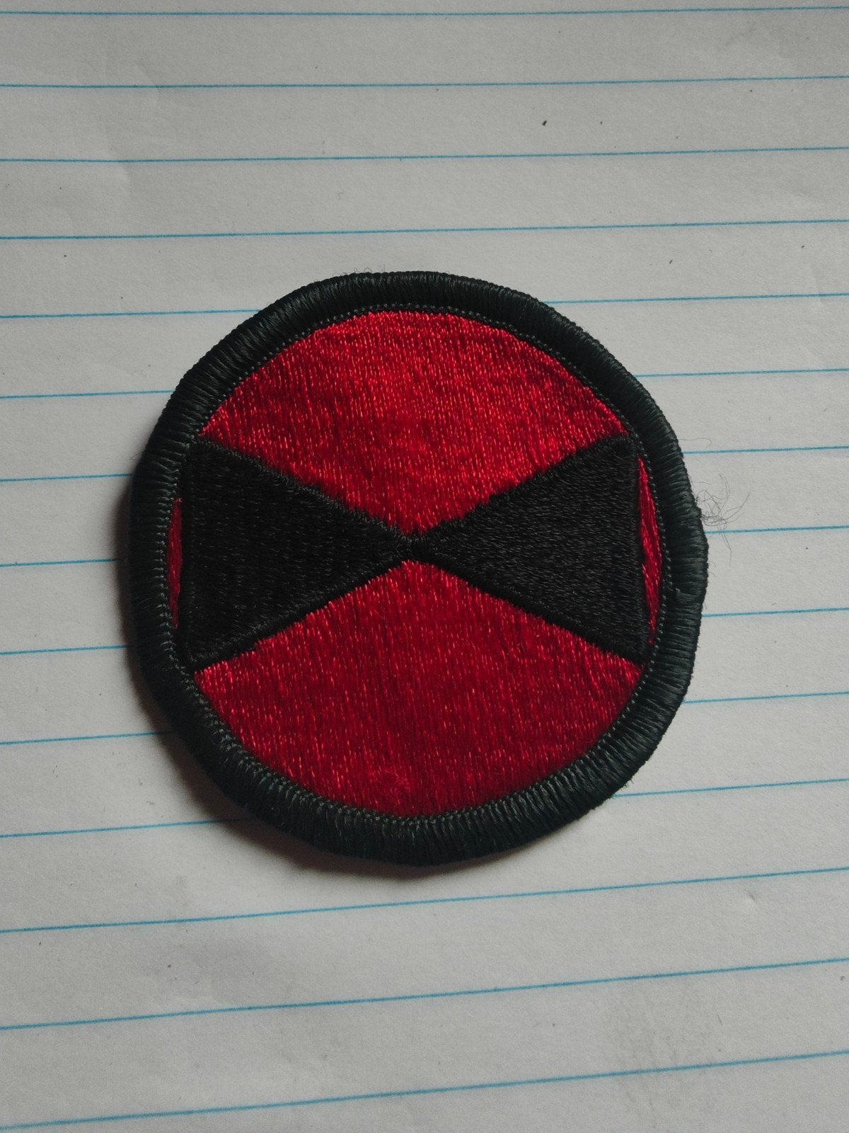 Schouderbadge 7e Infanteriedivisie US Army, Ophalen of Verzenden, Landmacht, Amerika, Embleem of Badge