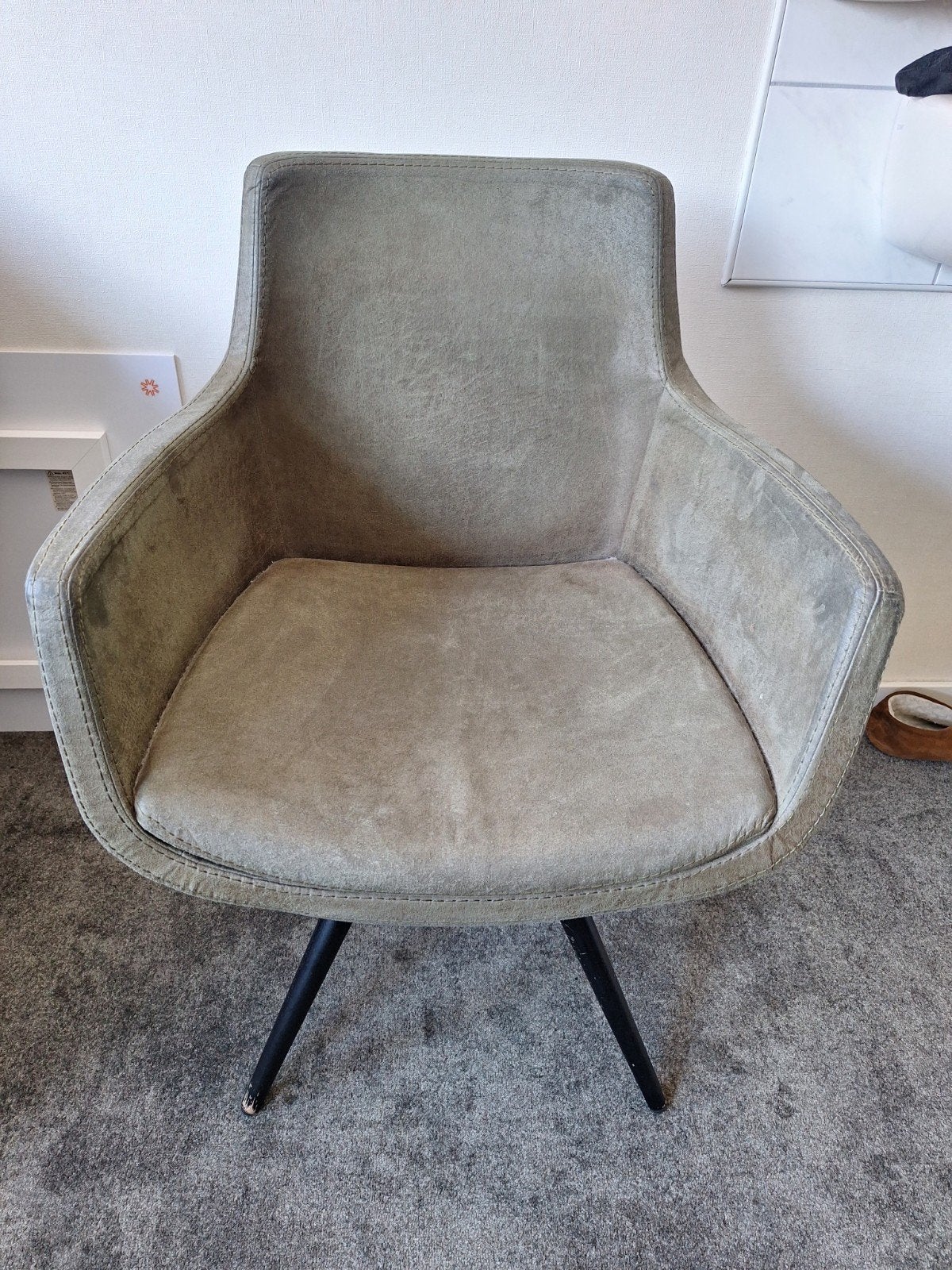 4 Hotel Chique Eetkamerstoelen - Groen/Grijs, Ophalen, Gebruikt, Overige kleuren, Hotel Chique